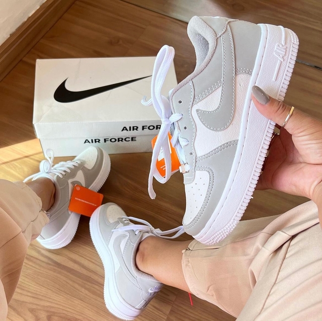 Tenis nike air cheap force cinza