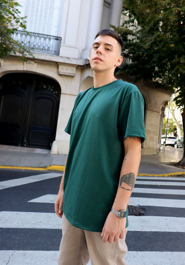 Remera verde hombre new arrivals