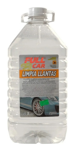 Limpia Llantas X 5 L - FULL CAR - Productos para limpieza y cuidado del auto .