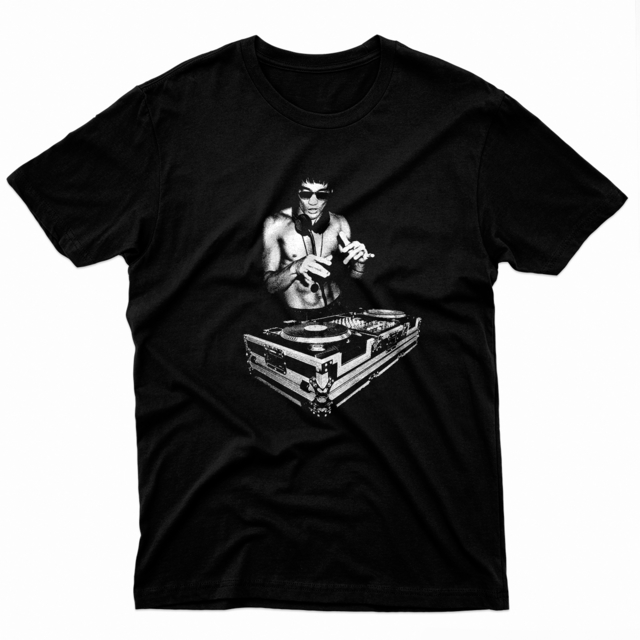 Camiseta Bruce Lee Dj Tony Stark Homem De Ferro Silk Cree