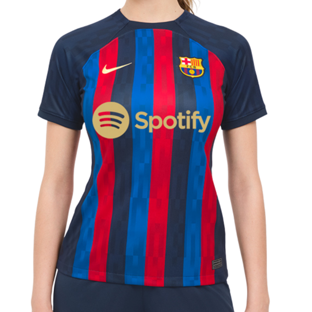 Camisa Barcelona Home 22/23 Torcedor Nike Feminina - Azul Marinho, Azul  Royal e Vermelho
