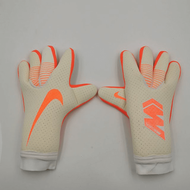 Luva Goleiro Nike Mercurial Touch Elite Branco e Laranja