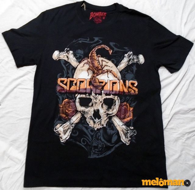 Camiseta Masculina CAMISETA SCORPIONS SKULL CAVEIRA