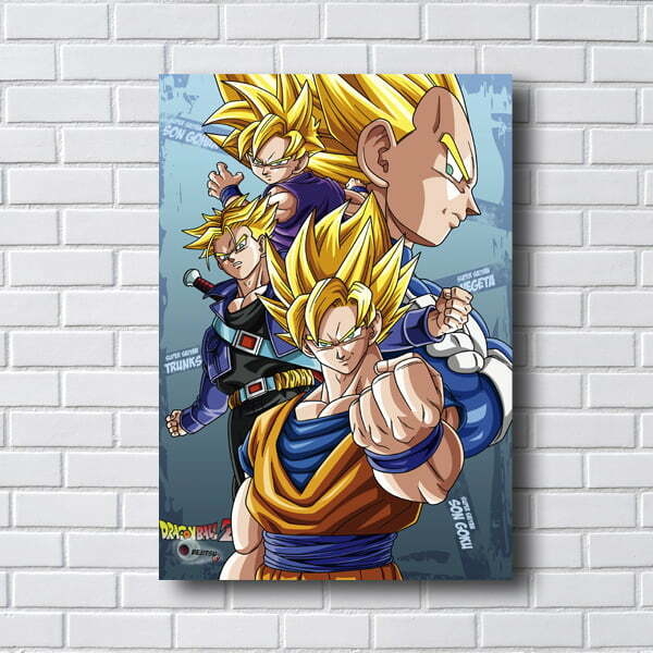 Quadro Decorativo Desenhos Anime Dragon Ball Z - 03 no Shoptime