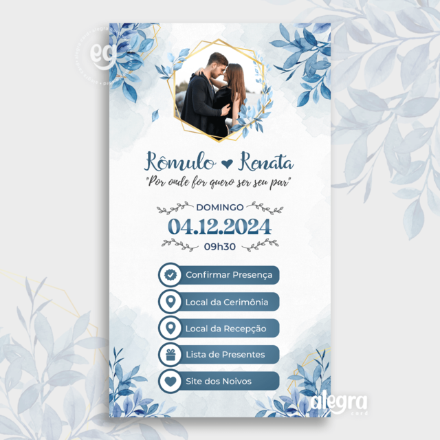 Convite Casamento Interativo Virtual Para Whatsapp