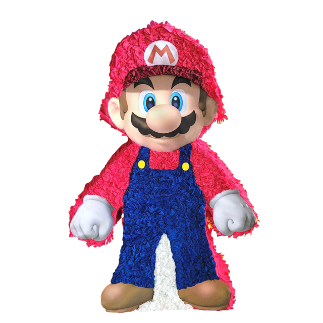 Piñata de número 1 c/temática de Súper Mario Bros