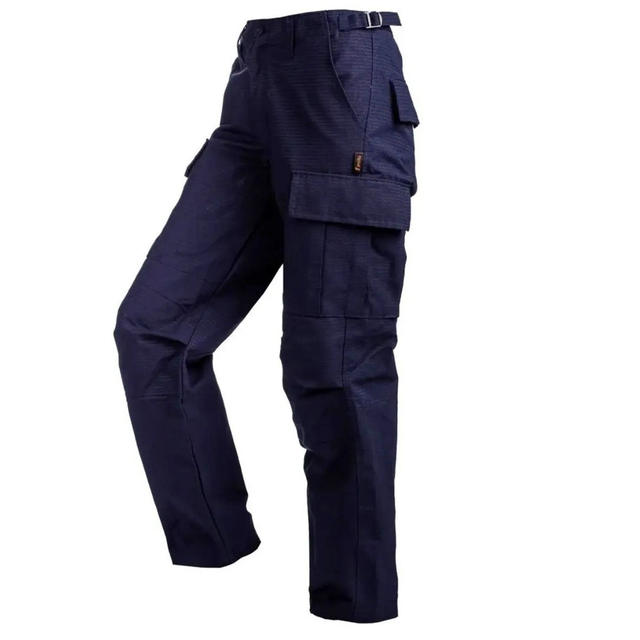 Pantalón Dama De Ripstop Táctico Cargo Azul Poliéster