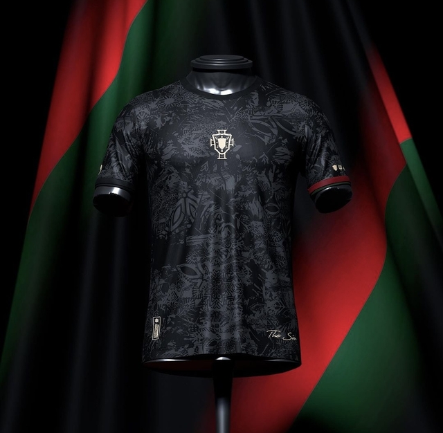 Camisa The Siu Cristiano Ronaldo 7 Preta commafootball 2023/2024