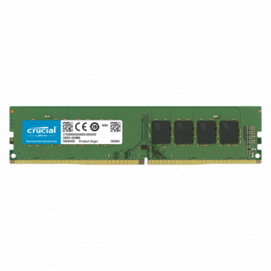 MEMORIA RAM UDIMM CRUCIAL BASICS 16GB DDR4 2666MHZ CL17 1.20V SINGLE VERDE