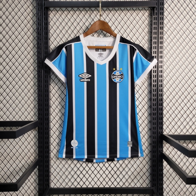 Camisa Grêmio I 23/24 - Feminina Umbro - Azul | Infinity Sports