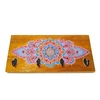 Porta Chaves decorativo 4 ganchos com mandala floral SOB ENCOMENDA