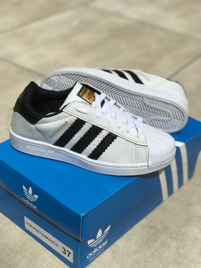 Feminino - Calçados adidas Originals Homens Branco 41 Superstar