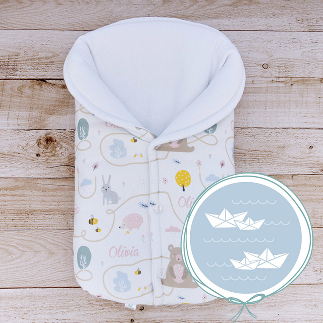 Porta Bebe Algodao Tema Barquinho Only Baby