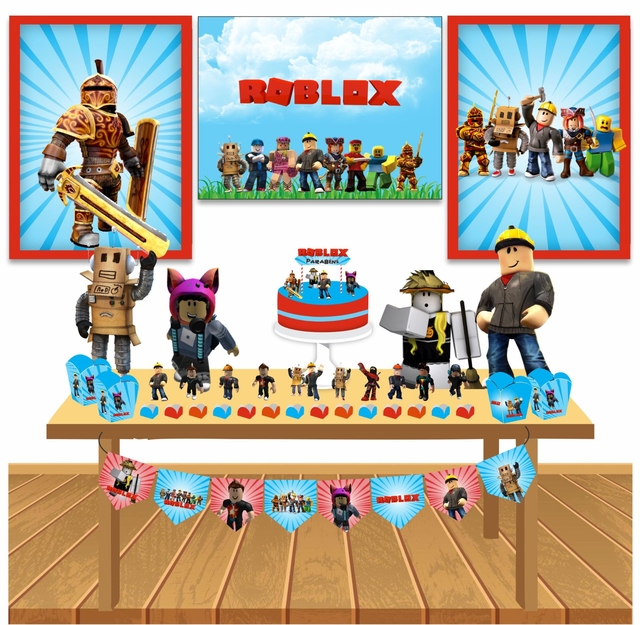 Kit Display De Mesa Festa Infantil Roblox Feminino