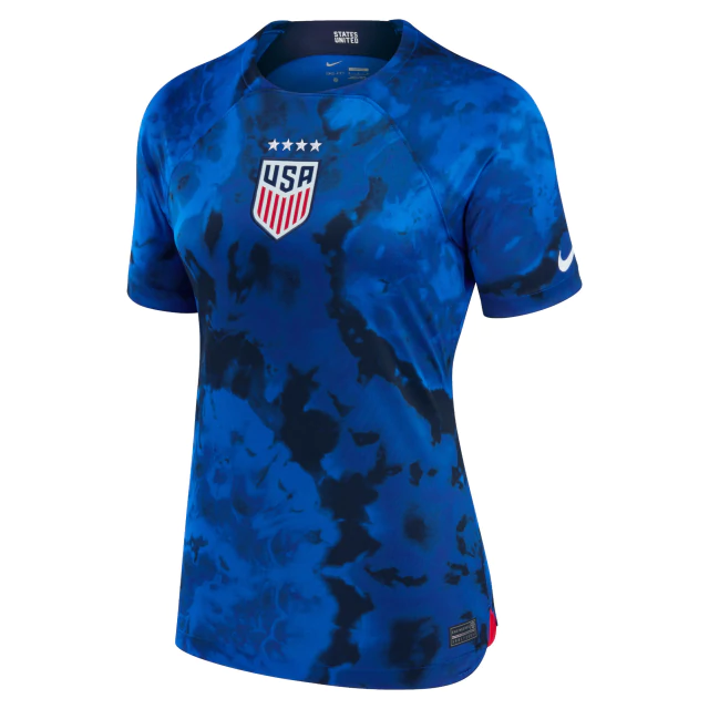 Camisa Estados Unidos II 22/23 - Feminina Torcedor - Azul e Preto