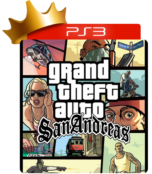 GTA San Andreas, PS3, mídia física, impecável