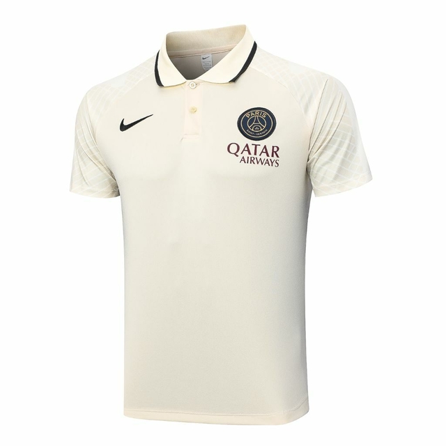A nova camisa polo PSG 2023/24 de viagem bege | Tevo Sports