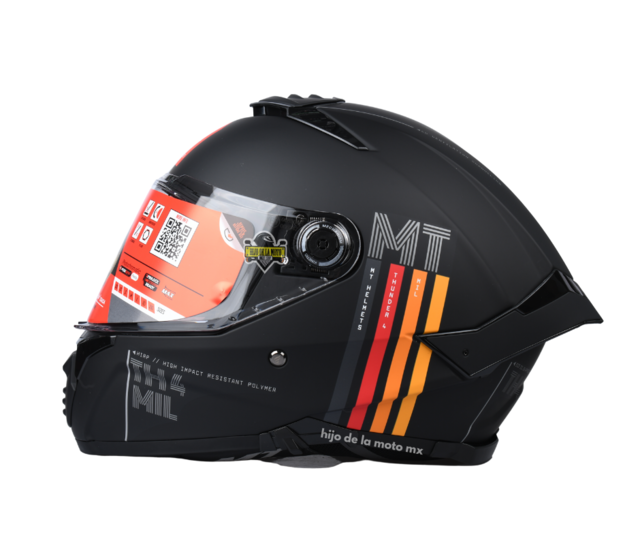 Casco MT Helmets Thunder 4 SV Solid A1 negro MT-1308000011 Cascos  Integrales