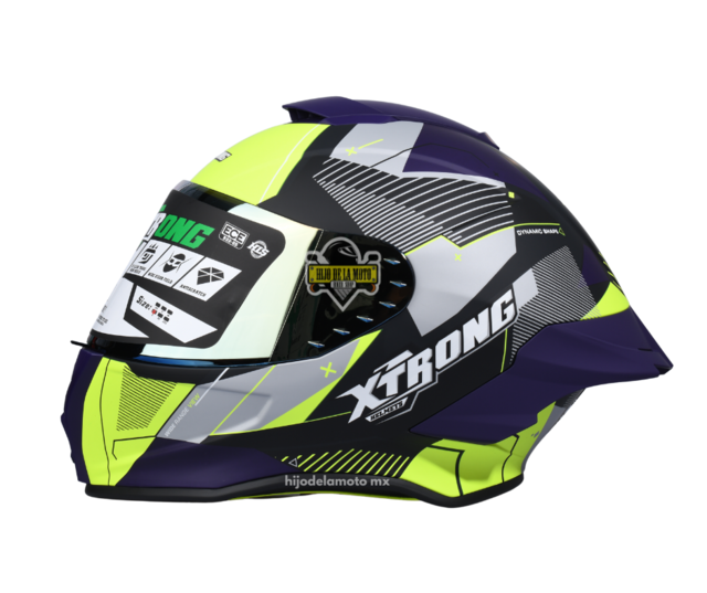 Casco Motocross Niño Negro Morado