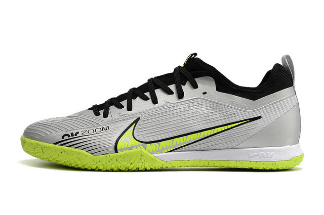 Chuteira Nike Mercurial Vapor 15 Pro Futsal IC XXV Prata Verde