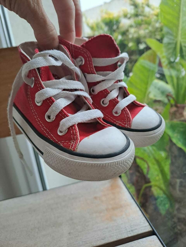 Zapatillas botita rojas CONVERSE Talle 21