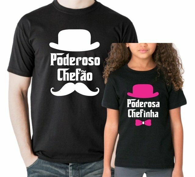 Kit Camisetas Personalizadas - Louco Por Minha Filha/ Louca Por Meu Papai