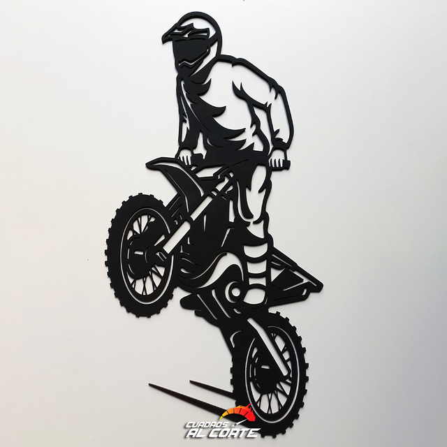 Quadro 33x24cm decoração corrida motocross rali brc6872 em Promoção na  Americanas