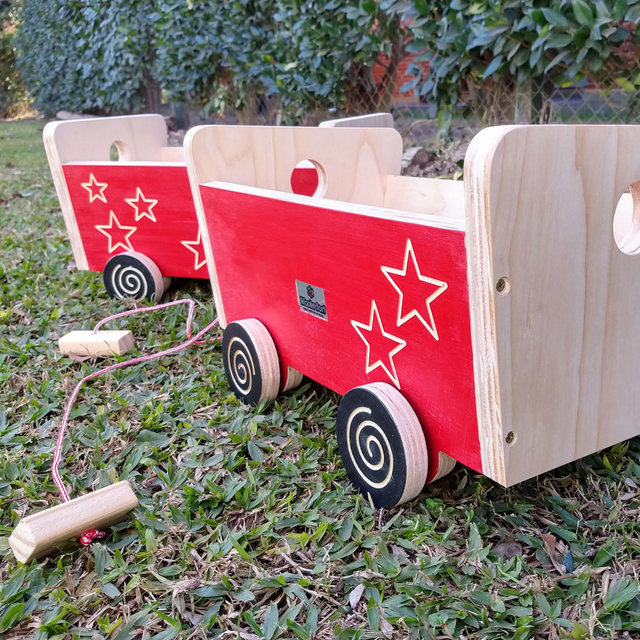 Carro de madera para ninos