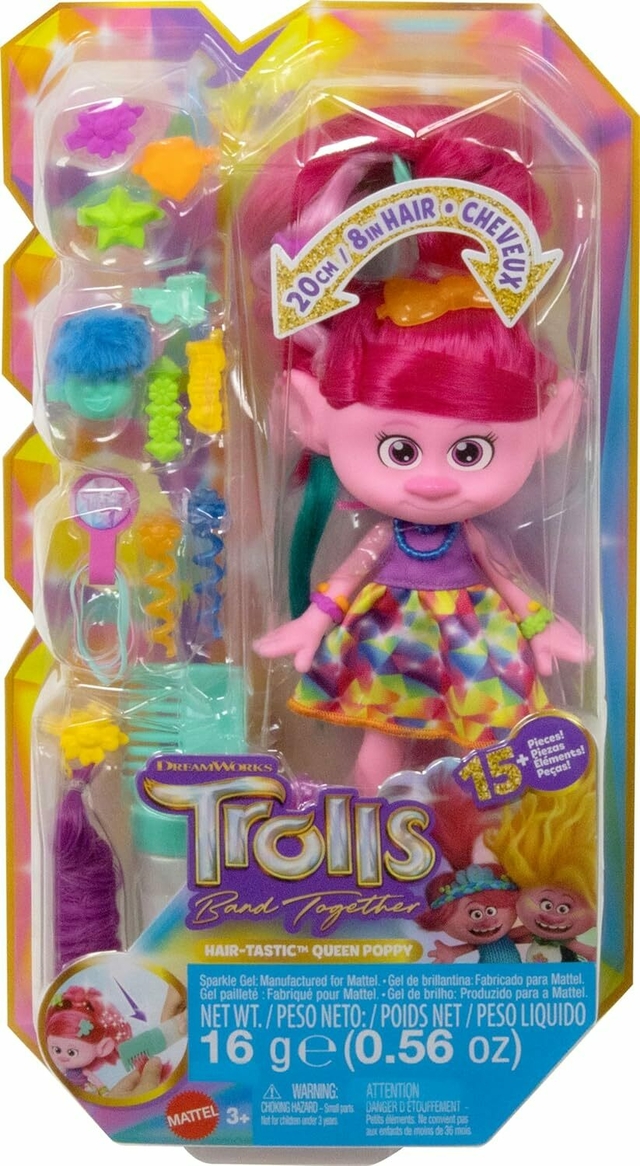 Trolls Band Together Hairsational Reveals Queen Poppy Doll