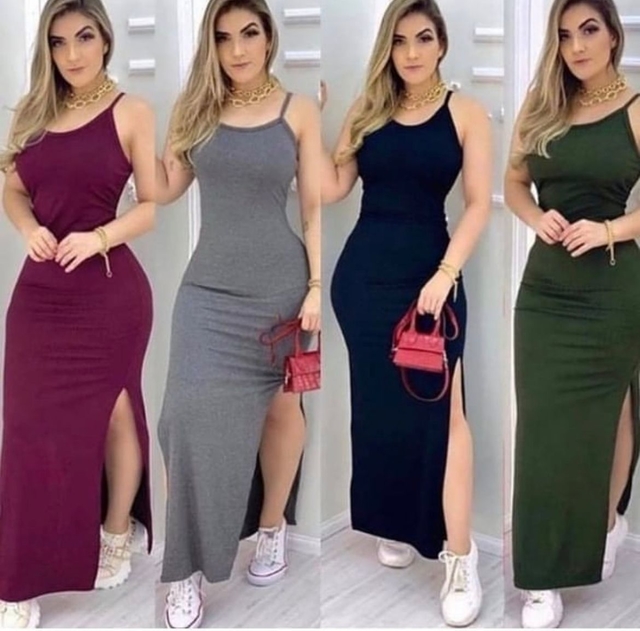 Vestidos longos sales no bras