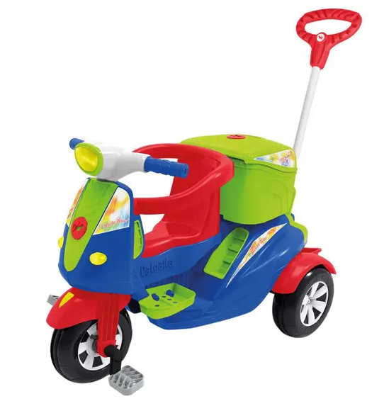 Triciclo Infantil Moto Uno Rosa Calesita 1 à 5 Anos