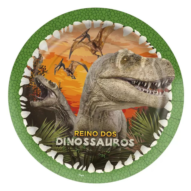 Carrinho Dinossauro Rex + Brinde (12 Dinossauros)