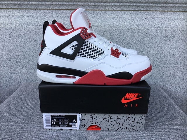Air jordan 4 fire red 2018 sales