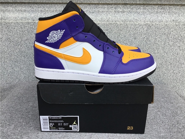 Jordan 1 lakers 2019 sales