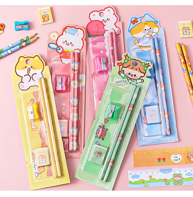 Kit escolar completo kawaii