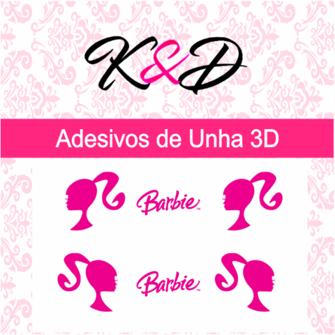 Adesivos de Unha 3D Barbie
