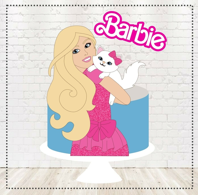 Topo de bolo Barbie (un)