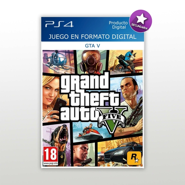 GTA V PS4 Digital Secundaria - Estación Play