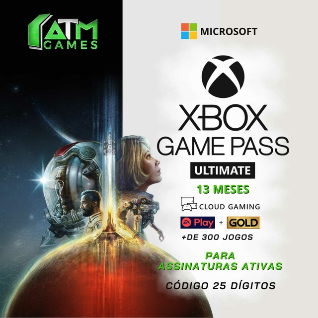 Assinatura Xbox Game Pass Ultimate Xbox One Series X