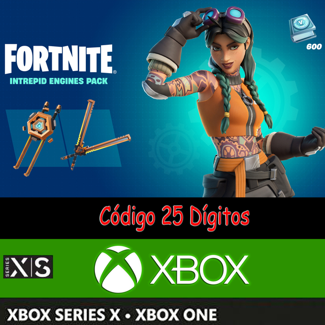 Fortnite : Pacote Linha Cruzada- Xbox One – Código de 25 Dígitos – WOW Games