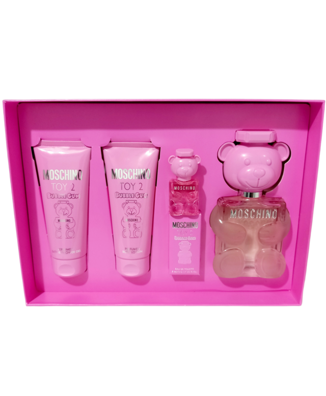 Kit Moschino Toy 2 Bubble Gum Perfume 100ml+Body Lotion 100ml+Gel de Banho  100ml+Miniatura 5ml