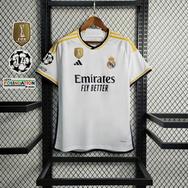 Camisa Home do Real Madrid Masculina 23/24 Champions 169,99