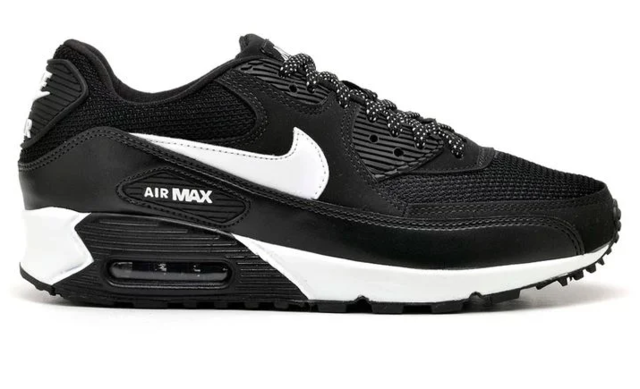 Tênis nike air max 90 preto com branco - Use Ankora