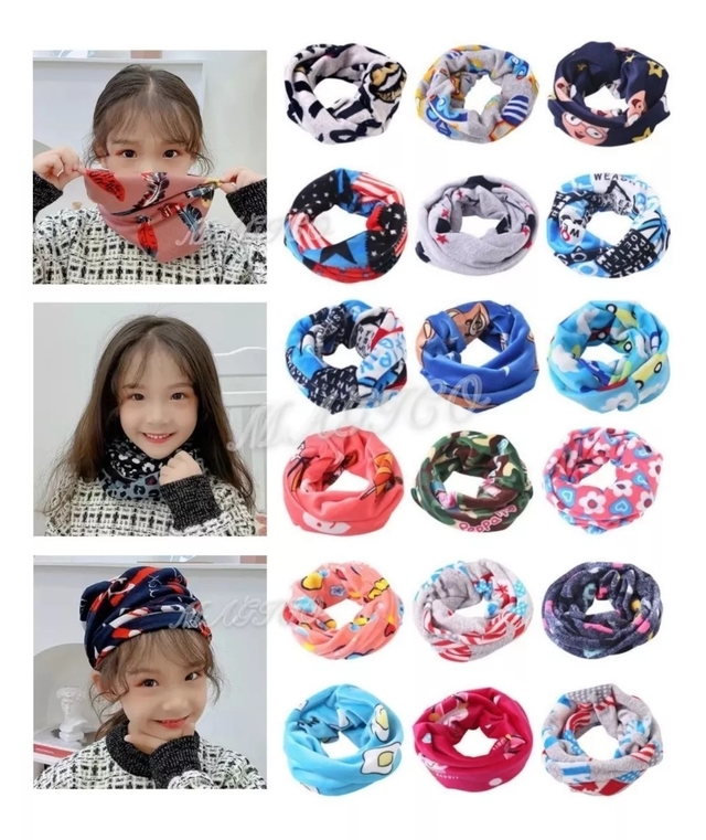 Multi Bandana Ninos Cuello Polar Importado Invierno Oferta