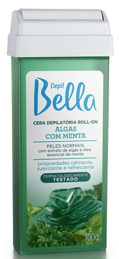 Cera Depil Bella Roll on 100g Algas com Menta