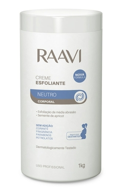 CREME ESFOLIANTE RAAVI NEUTRO CORPORAL 1KG MEDIA ABRASAO