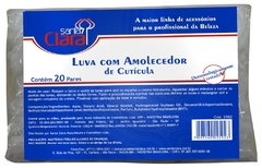 LUVA SANTA CLARA MANICURE COM AMOLECEDOR C/20 PARES