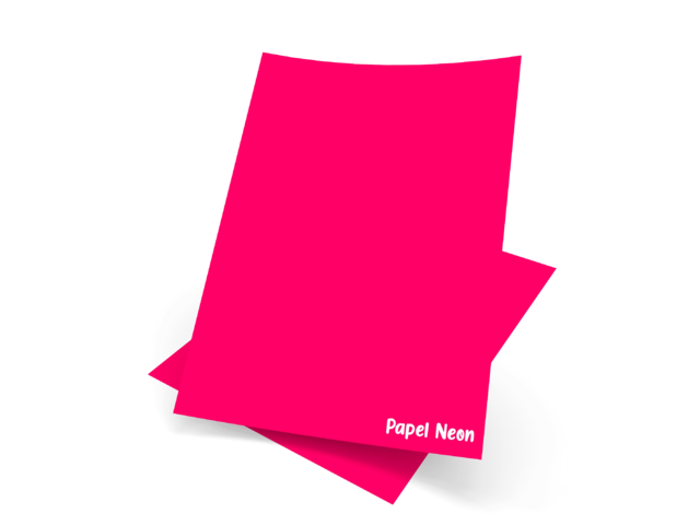 Papel Neon 180g A4 Unidade Cor Rosa Pink
