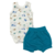 Conjunto Body Regata Estampado + Shorts com cintura Pró Conforto - Bebê Habitué - Tortues