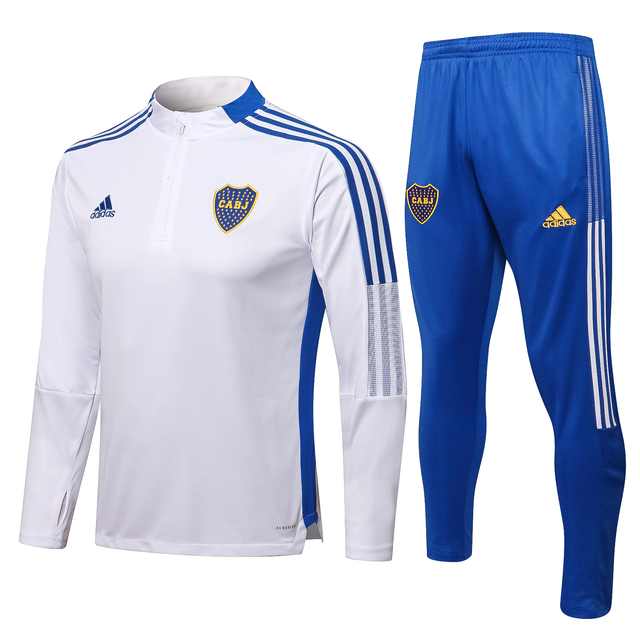 Conjunto Boca Juniors 21 22 Branco Adidas
